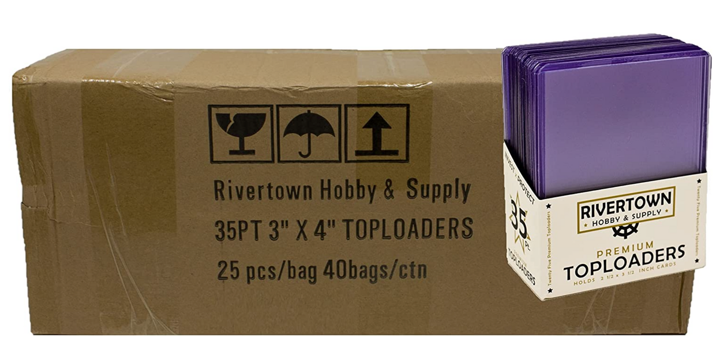1000 Case of Premium Toploaders – Rivertown Hobby & Supply